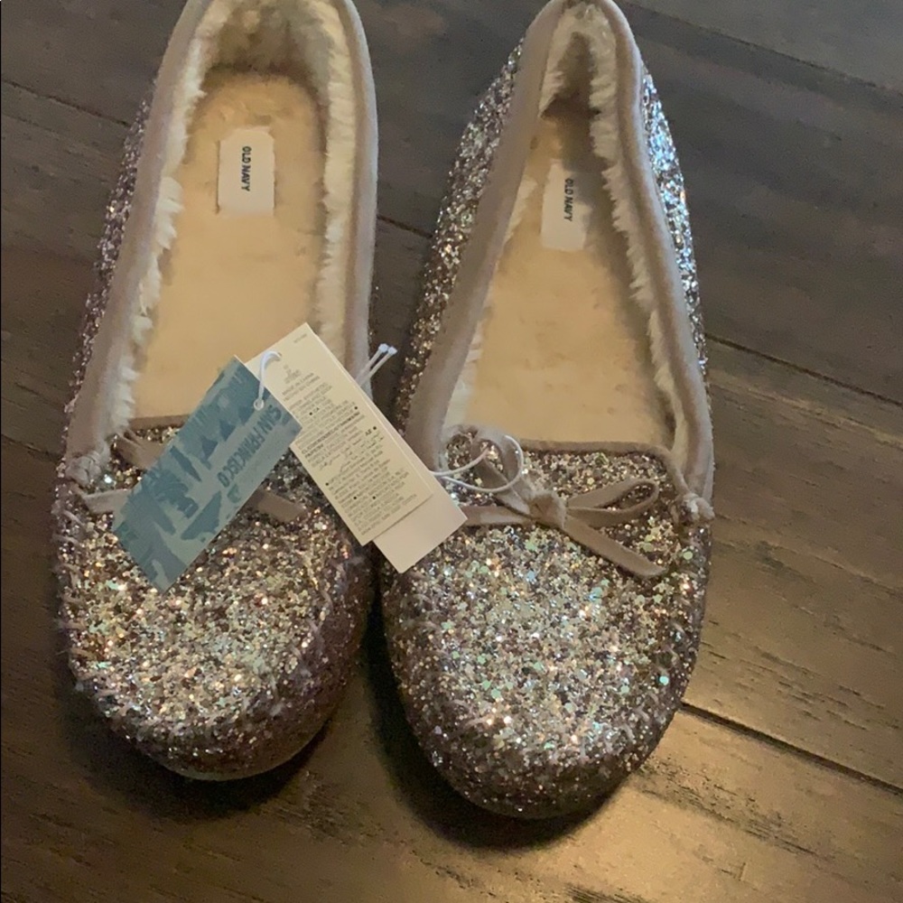 Old navy glitter slippers